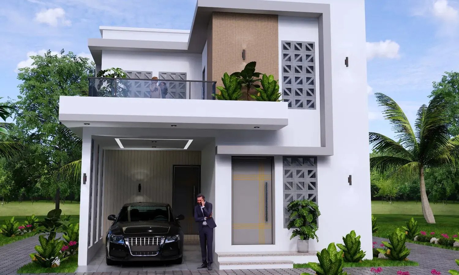 Rumah Ukuran 7x9 Tampak Depan 2 Lantai