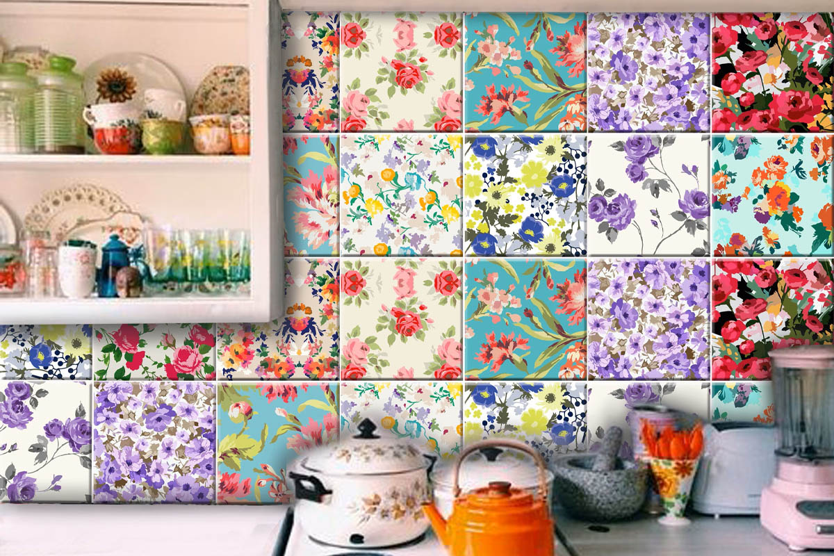 keramik dinding dapur motif bunga keramik dinding dapur motif bunga