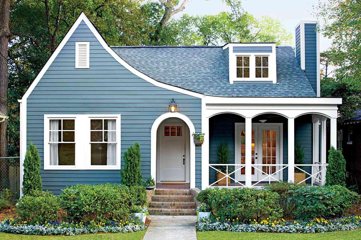 warna cat rumah sejuk biru terang