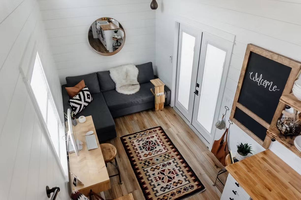 Desain Rumah Islami dengan Ruang Tamu Memanjang