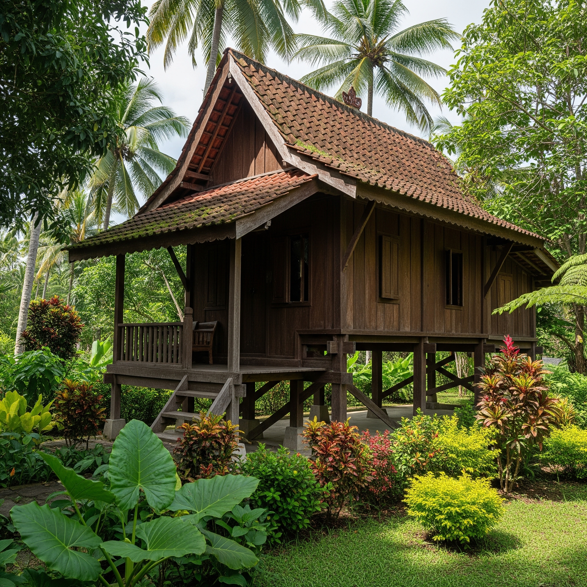 Contoh Rumah Kampung Sederhana Bentuk Panggung