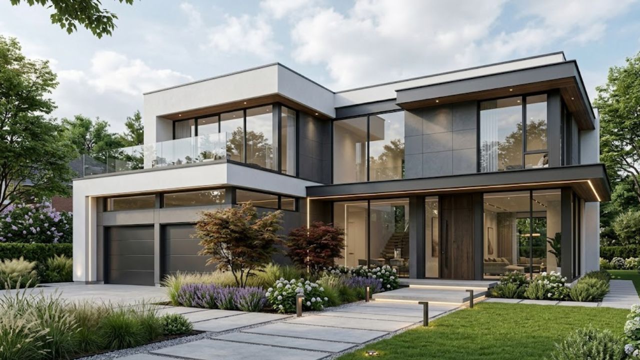 1. Rumah Minimalis Modern Mewah