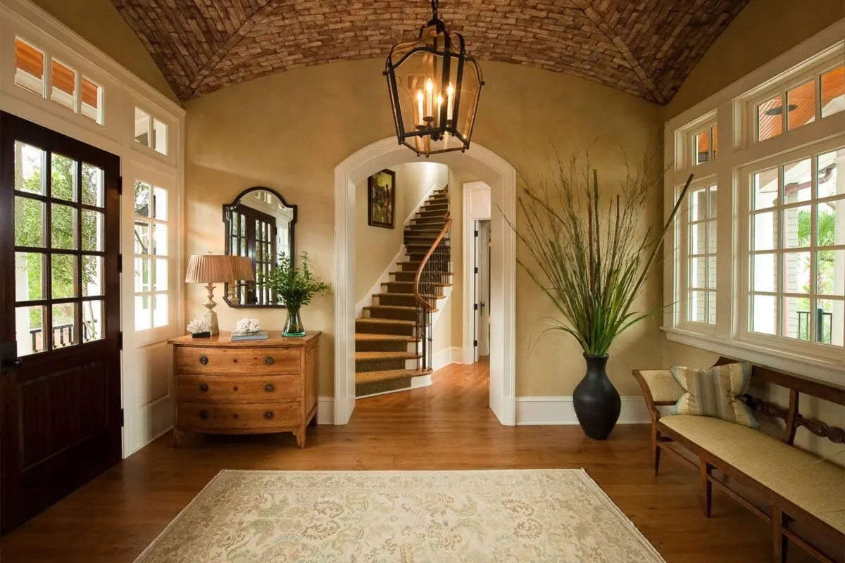 rustic foyer