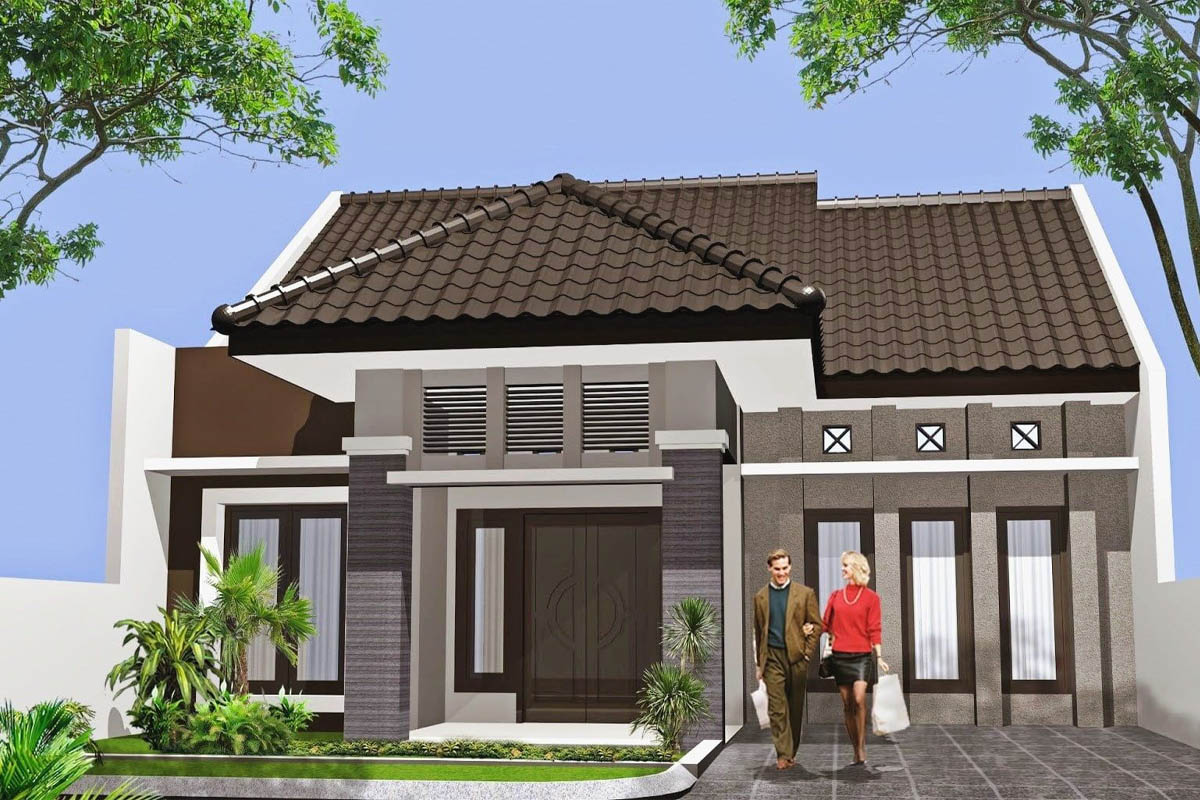 rumah atap pelana sederhana