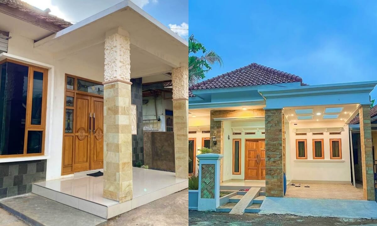 12 Model Batu Alam Dinding Teras Depan Rumah Terbaru