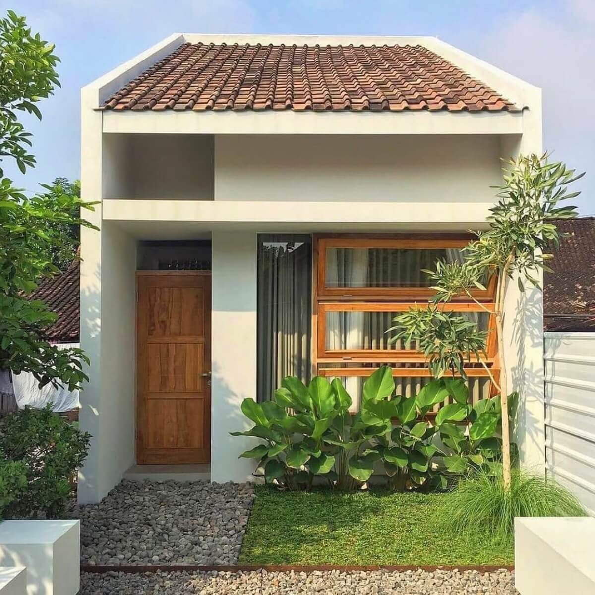 rumah kecil sederhana nuansa alami