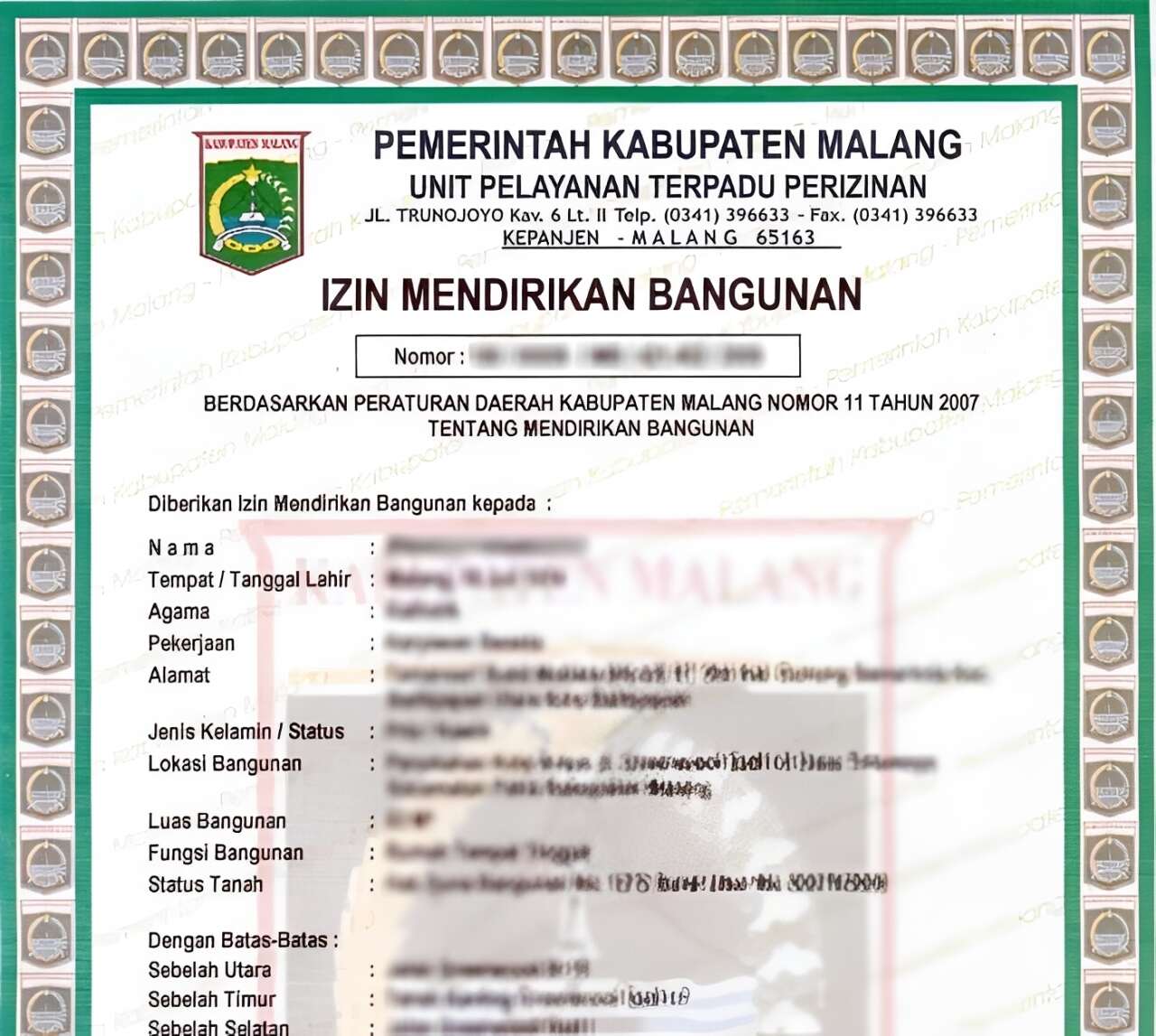 izin mendirikan bangunan