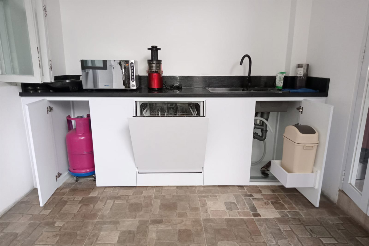 kitchen set minimalis dapur kecil murah