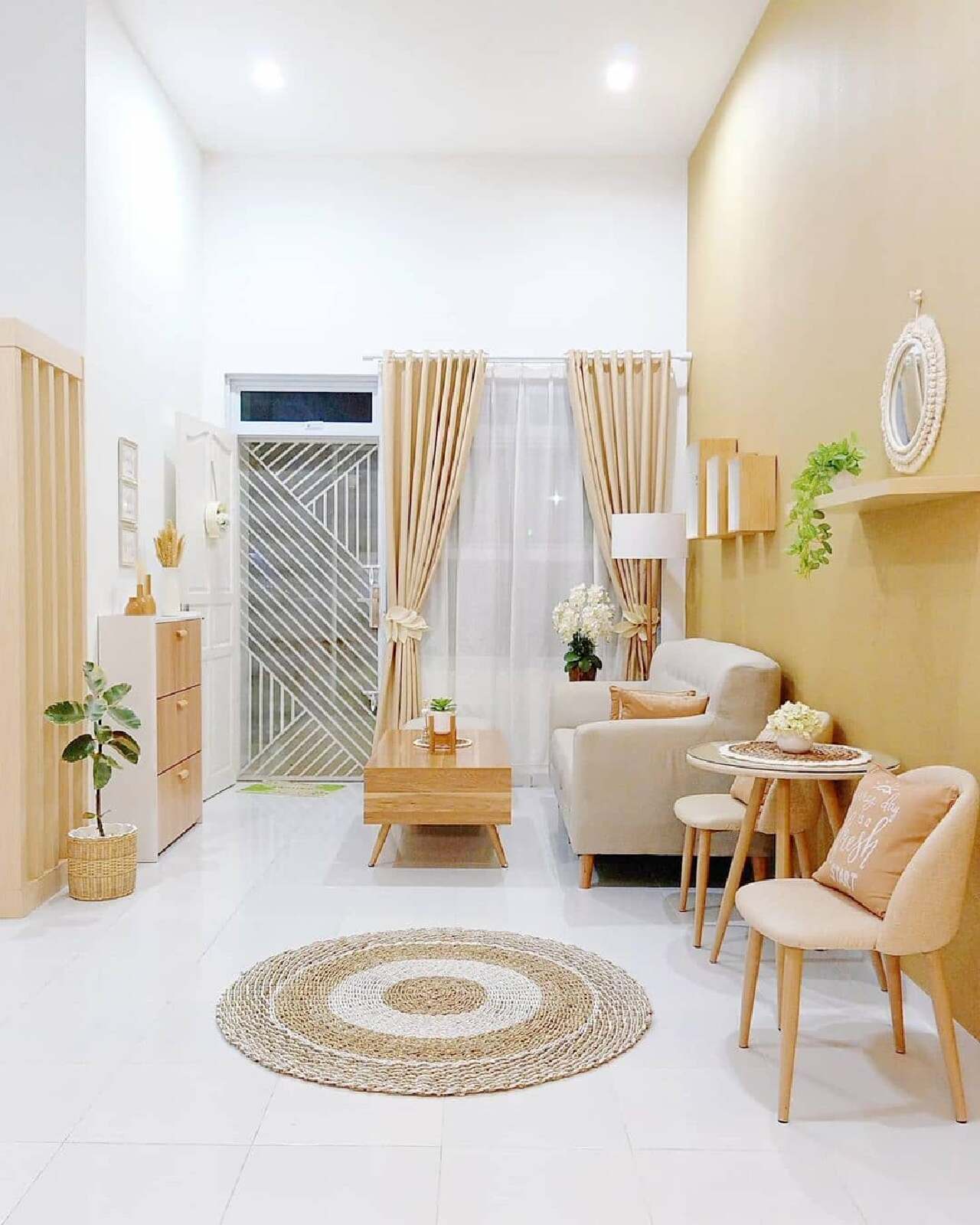 warna cat ruang tamu 2 warna