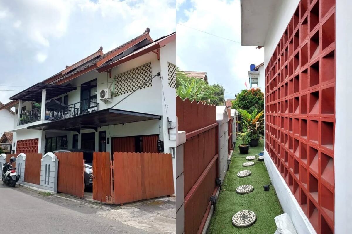 pagar rumah hook dari kayu