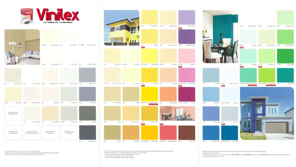Katalog Cat Nippon Paint Interior dan Eksterior Rumah Terlengkap