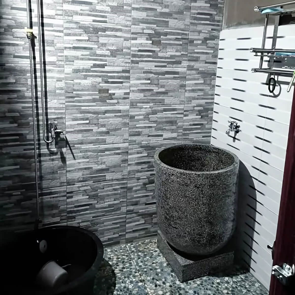 bak mandi teraso modern warna hitam