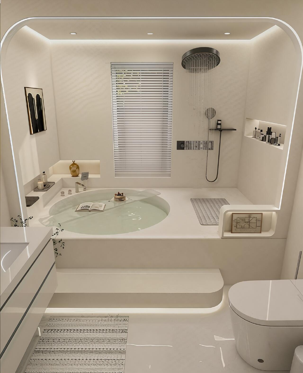 Desain Kamar Mandi Shower Minimalis