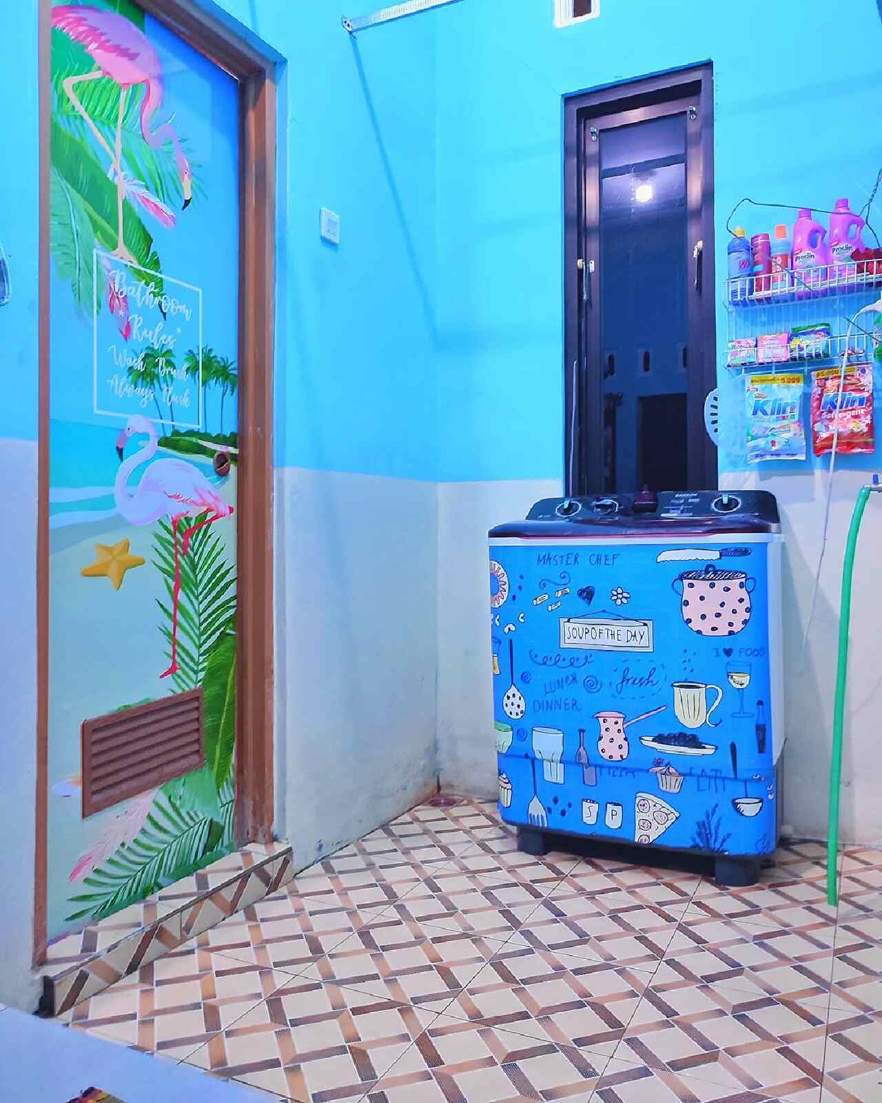 model kamar mandi dan ruang laundry