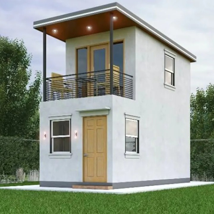 Rumah 2 Lantai Sederhana di Kampung