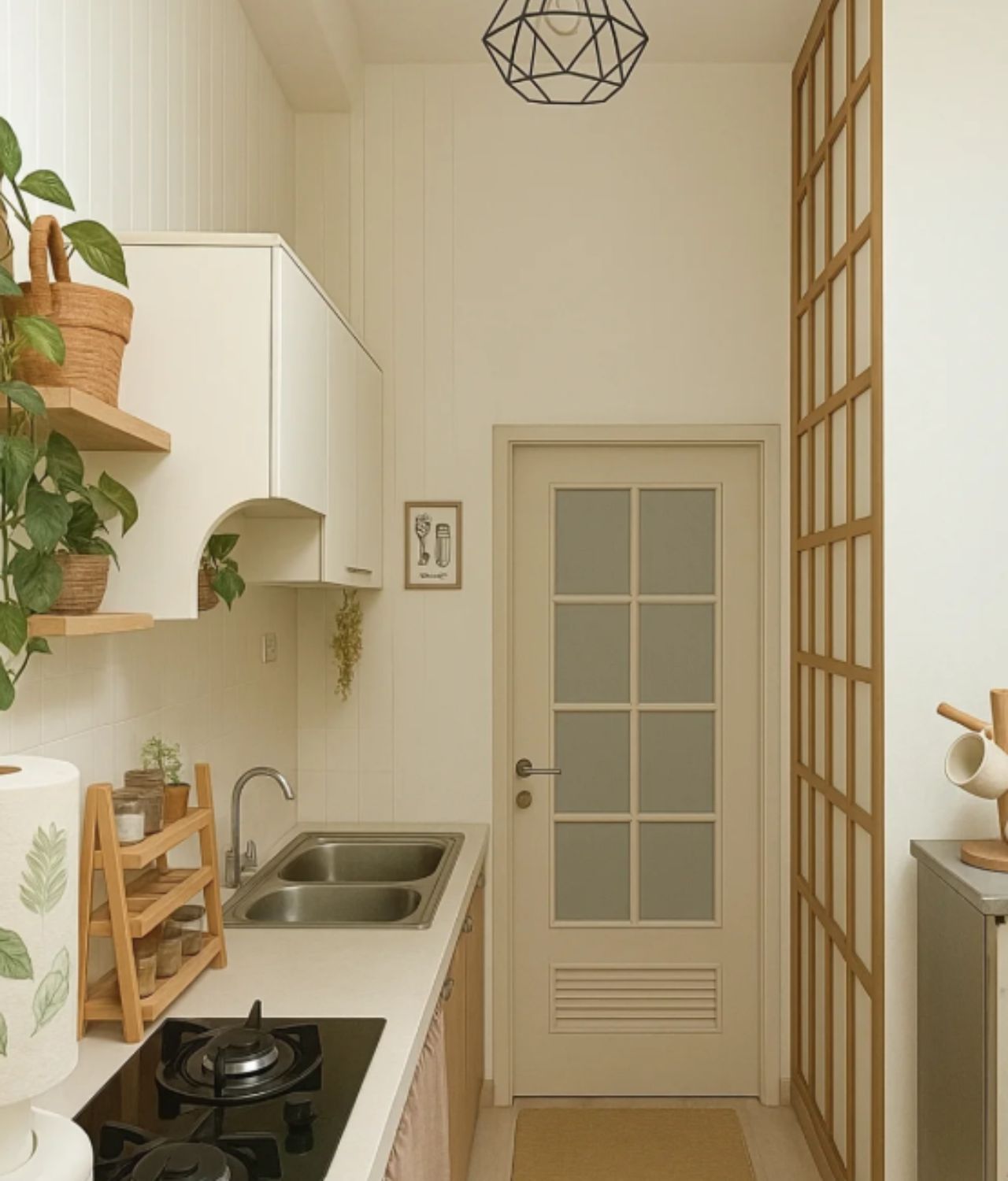 Desain Dapur Kecil Japandi