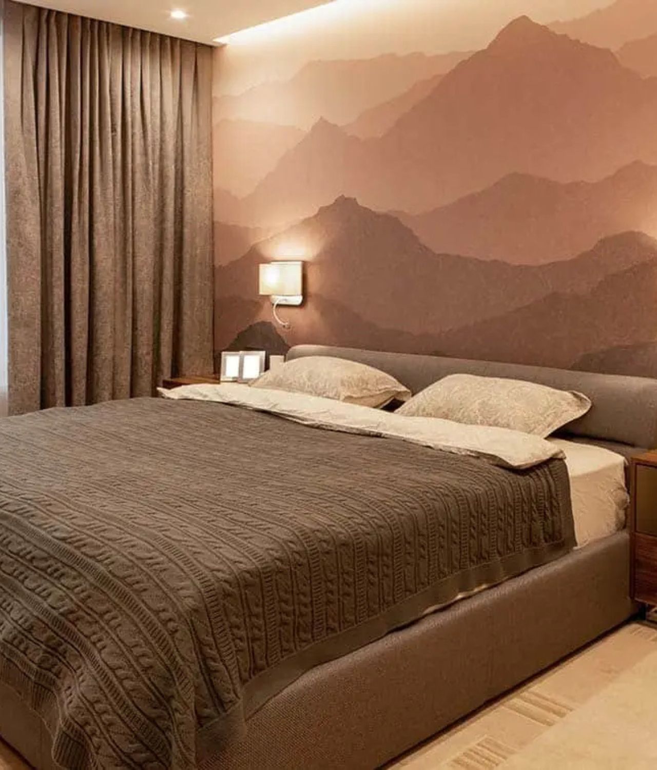 Cat Tembok Warna Coklat Susu yang Unik