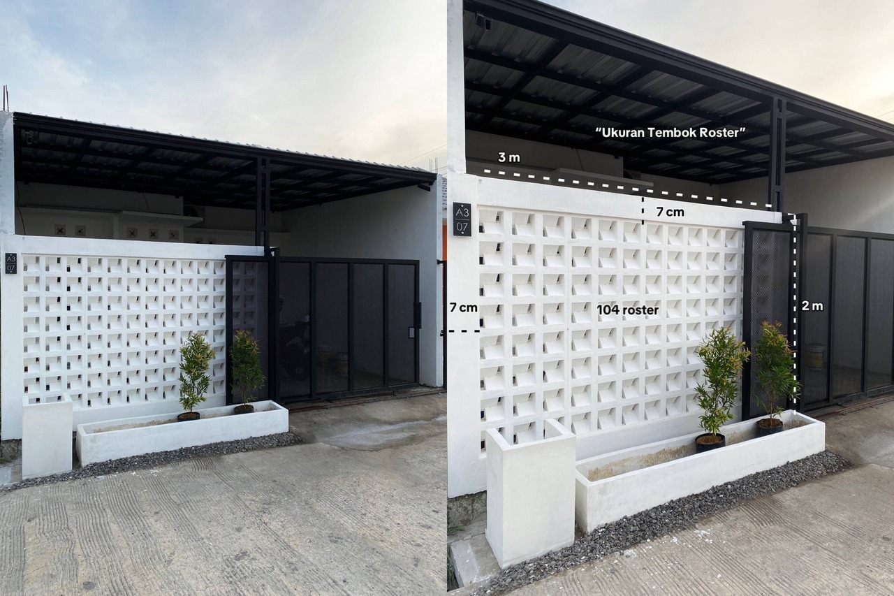 Contoh Pagar Roster 3x2