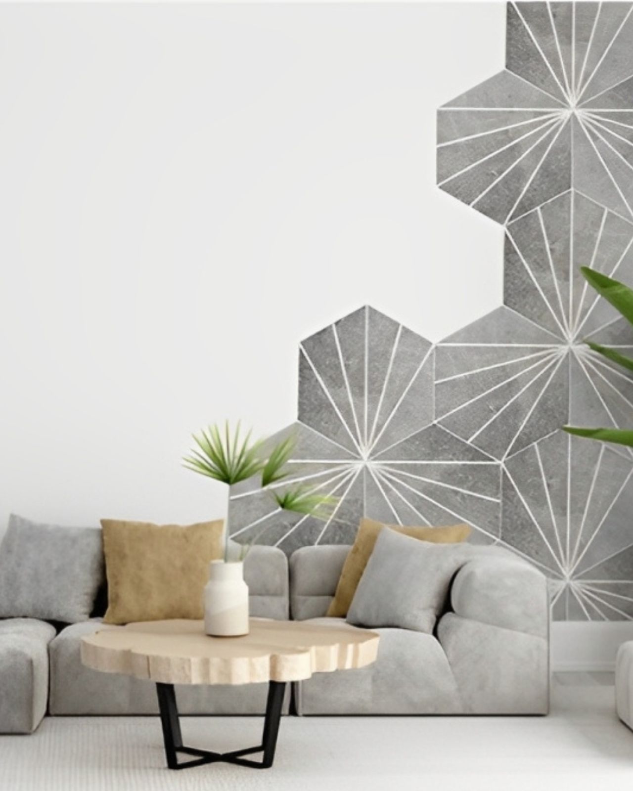keramik dinding ruang tamu minimalis modern