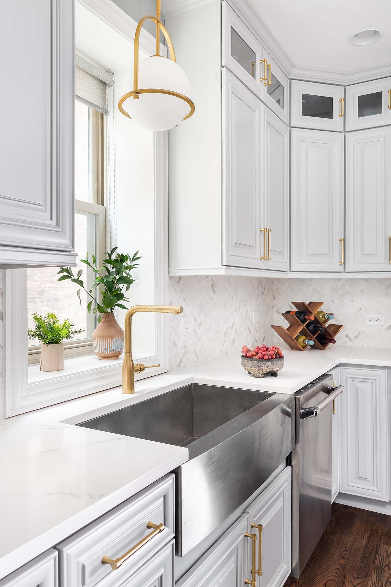 kitchen set aluminium serba putih