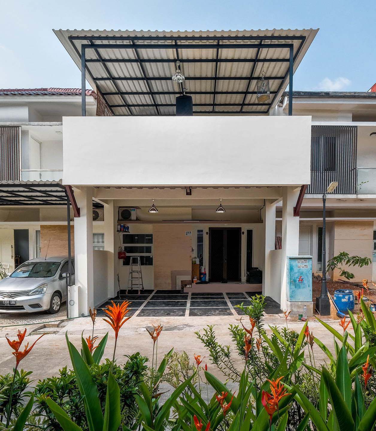 carport dak beton sekaligus tempat jemuran