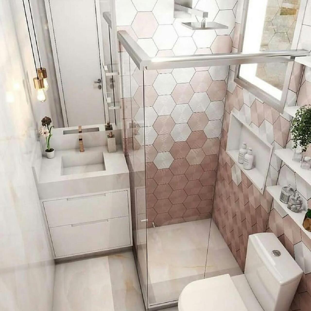 Motif Keramik Kamar Mandi Minimalis Pink