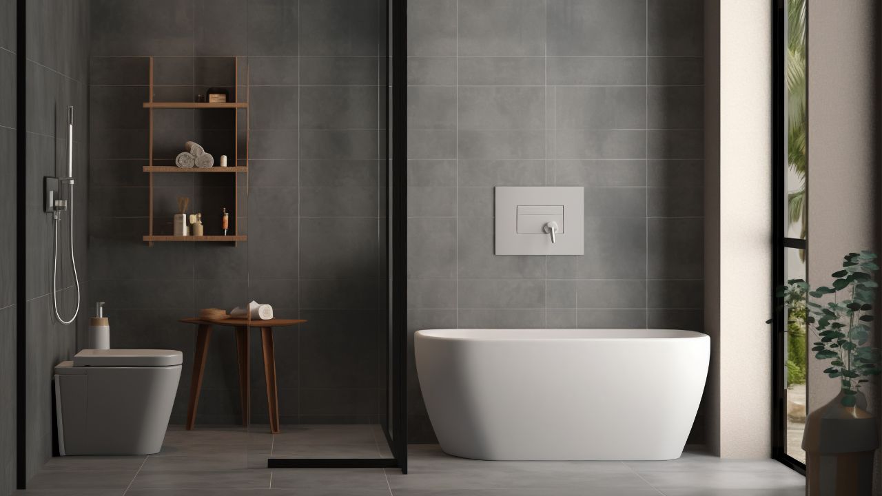 motif keramik kamar mandi minimalis