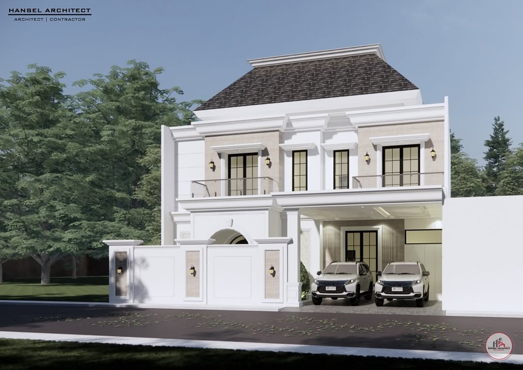 rumah american style 2 lantai rumah american style 2 lantai