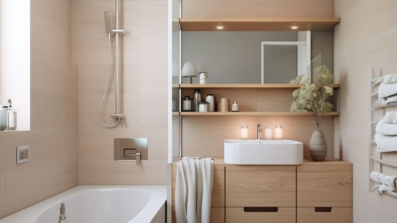 5 Desain Kamar Mandi Warna Cream untuk Kesan Hangat dan Aesthetic | Panduan & Rujukan | Rumah123.com