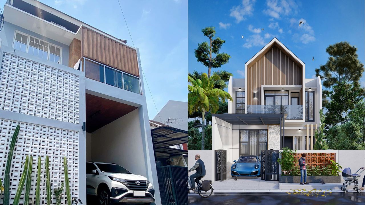 Fasad rumah modern