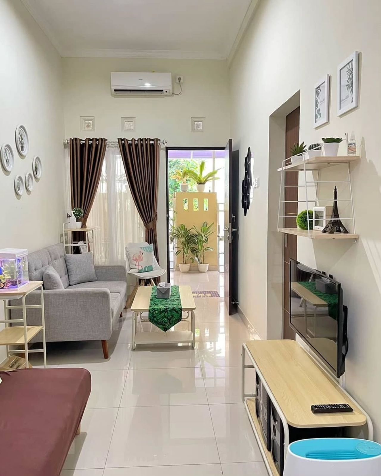 warna keramik lantai ruang tamu yang bagus