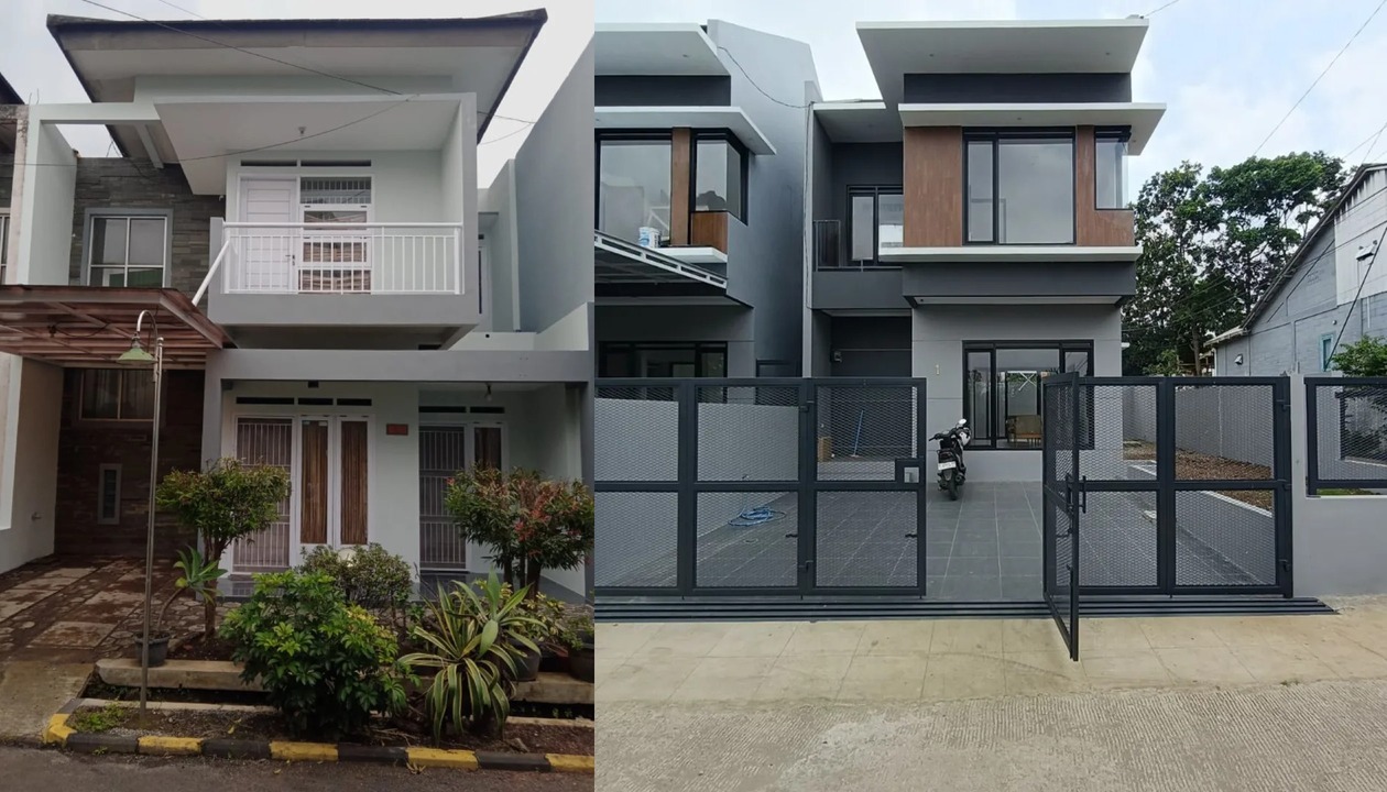 fasad rumah minimalis 2 lantai