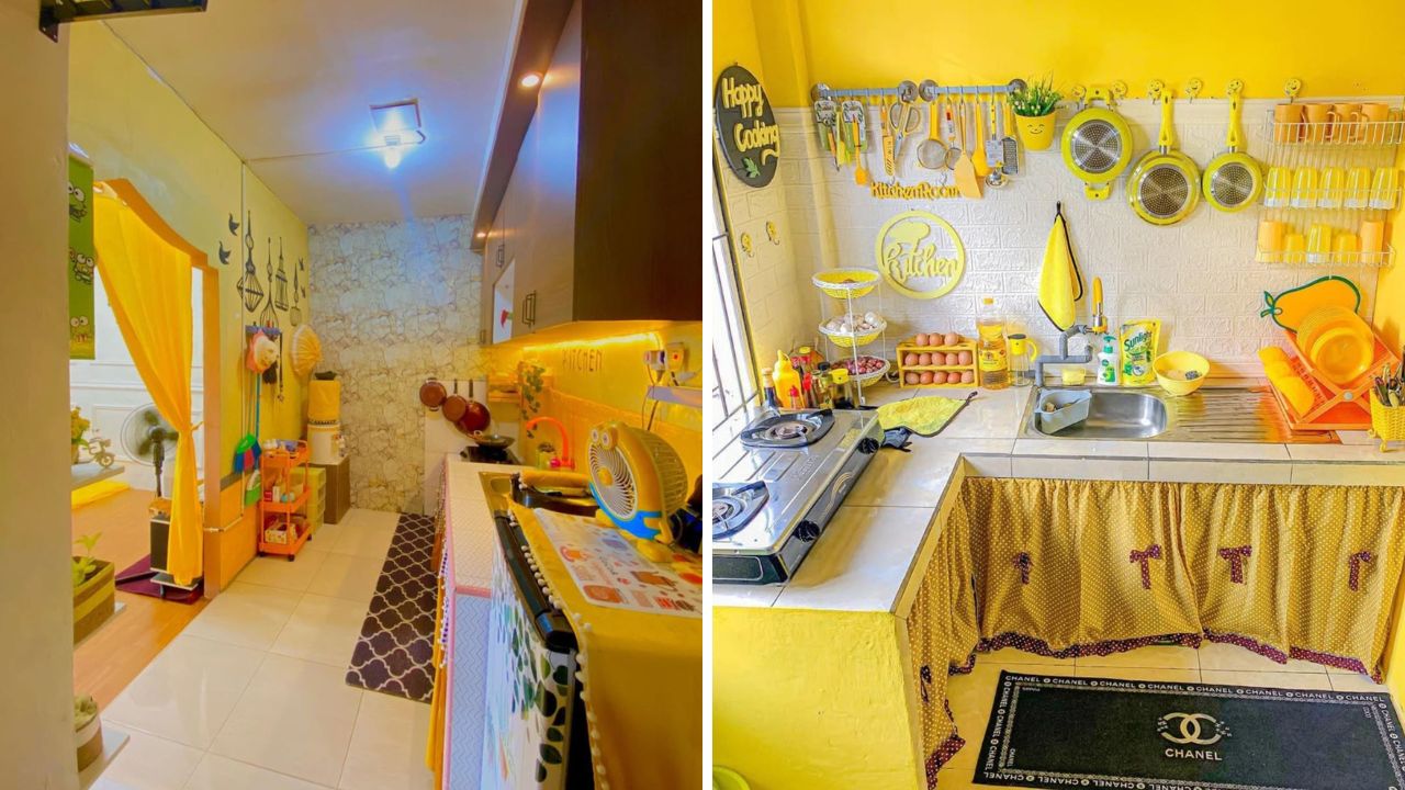 cat dapur warna kuning