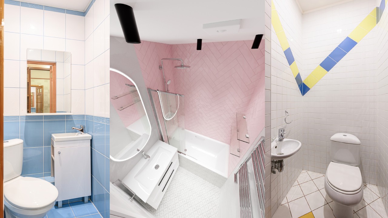 warna kamar mandi kecil