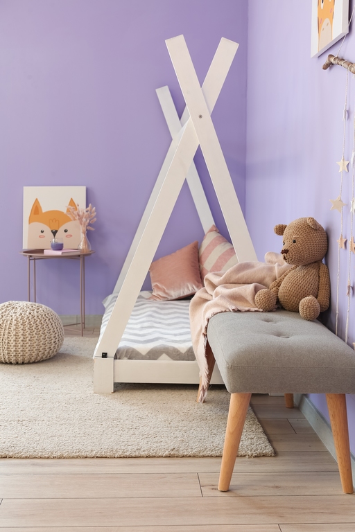 kamar warna ungu aesthetic