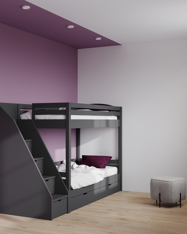 kamar warna ungu aesthetic