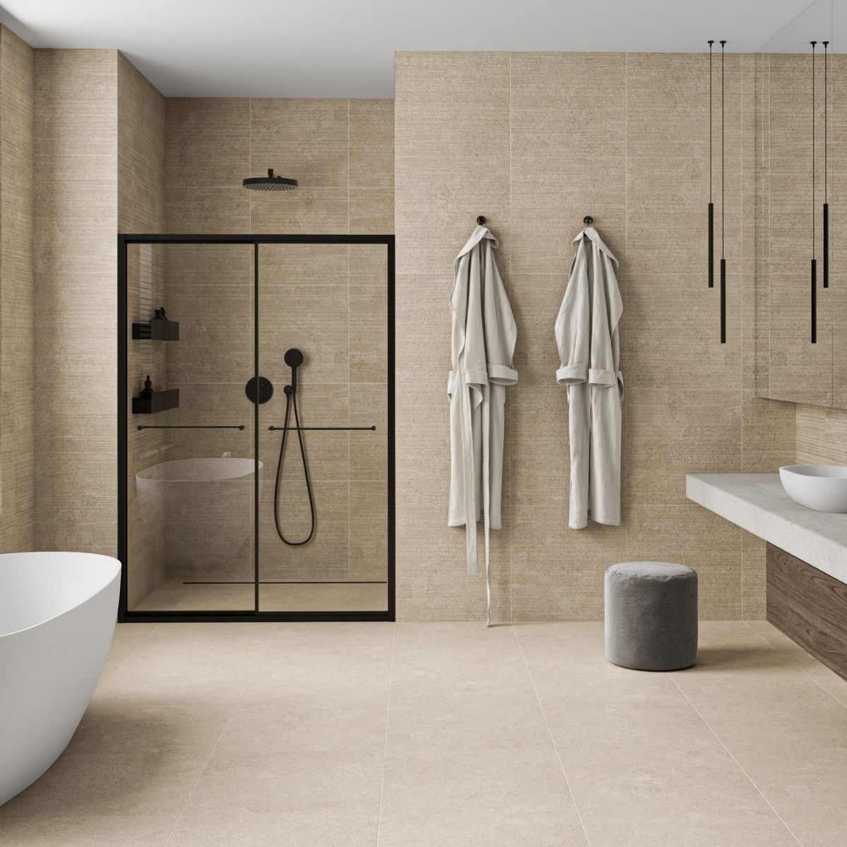 warna keramik kamar mandi beige