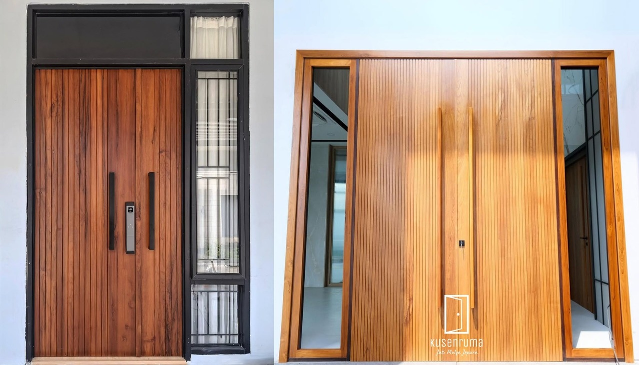 5 Inspirasi Model Pintu Minimalis dari Kayu 2 Pintu Terbaru