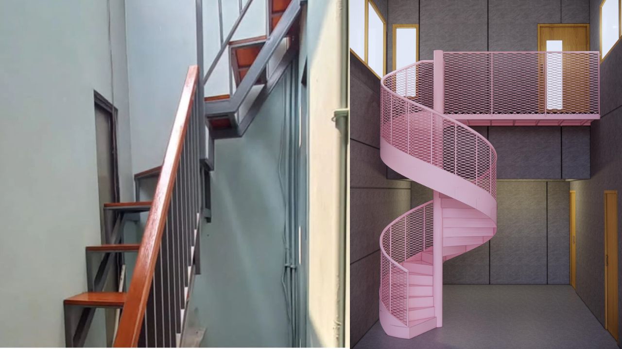 Desain tangga hemat ruang