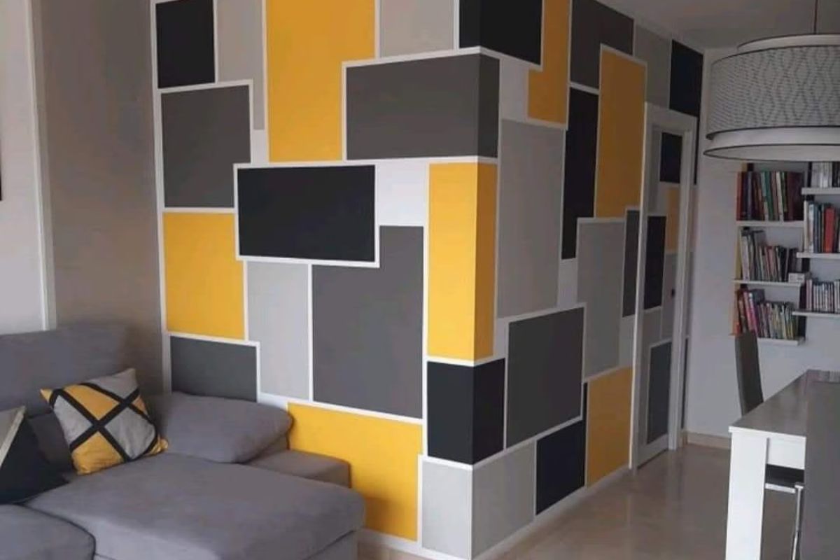 motif cat tembok kotak kotak unik motif cat tembok kotak kotak unik