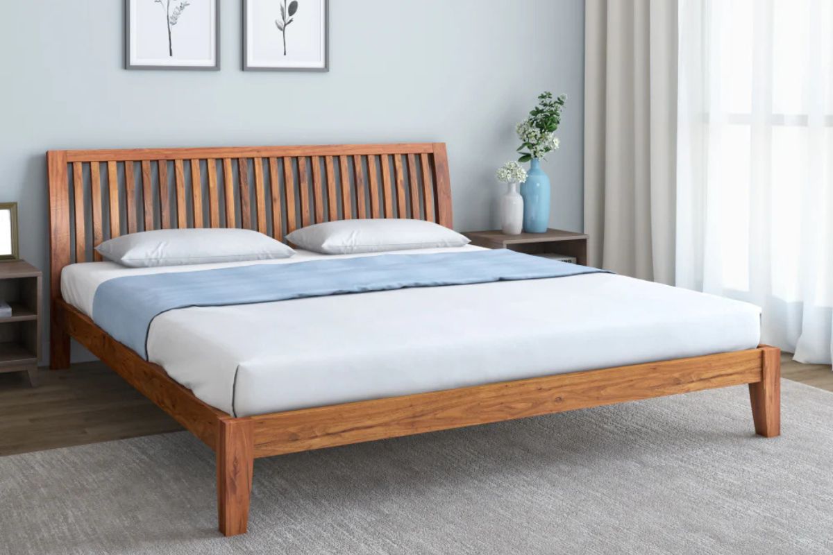 model dipan kayu untuk springbed minimalis
