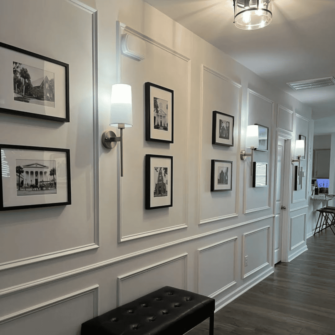 contoh model wall moulding single frame