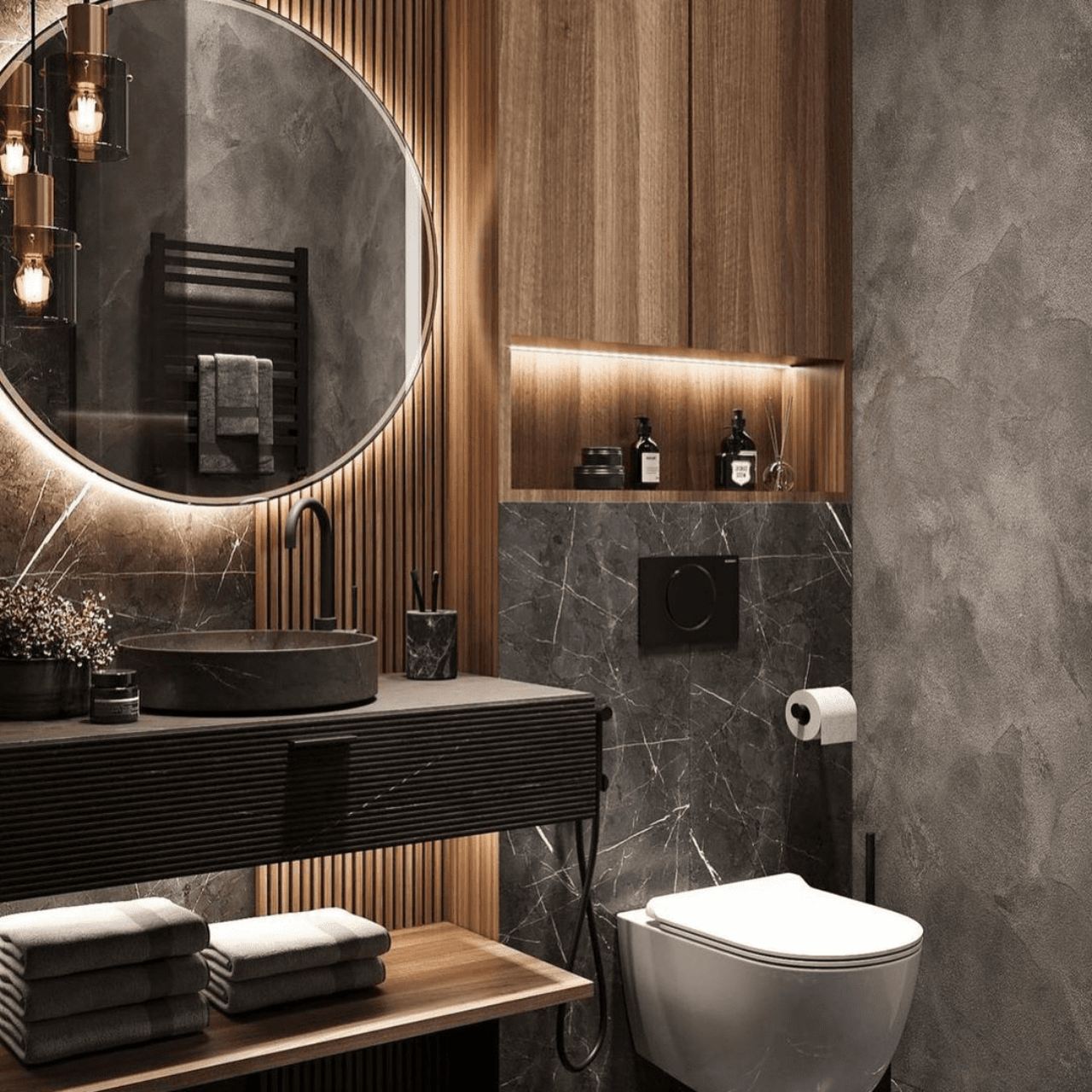 desain kamar mandi hotel bintang 5 industrial