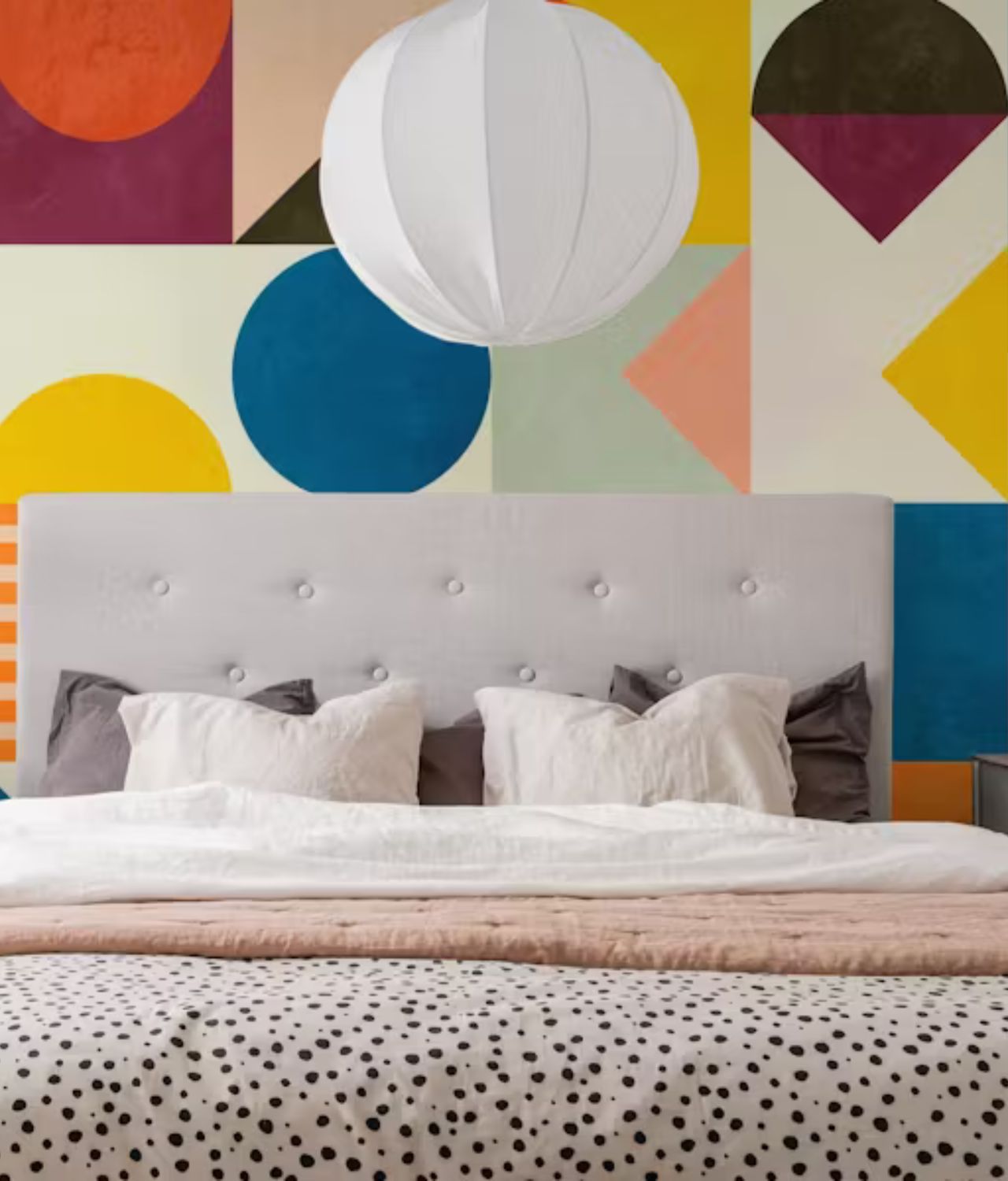 Model Cat Kamar Abstrak Colourful