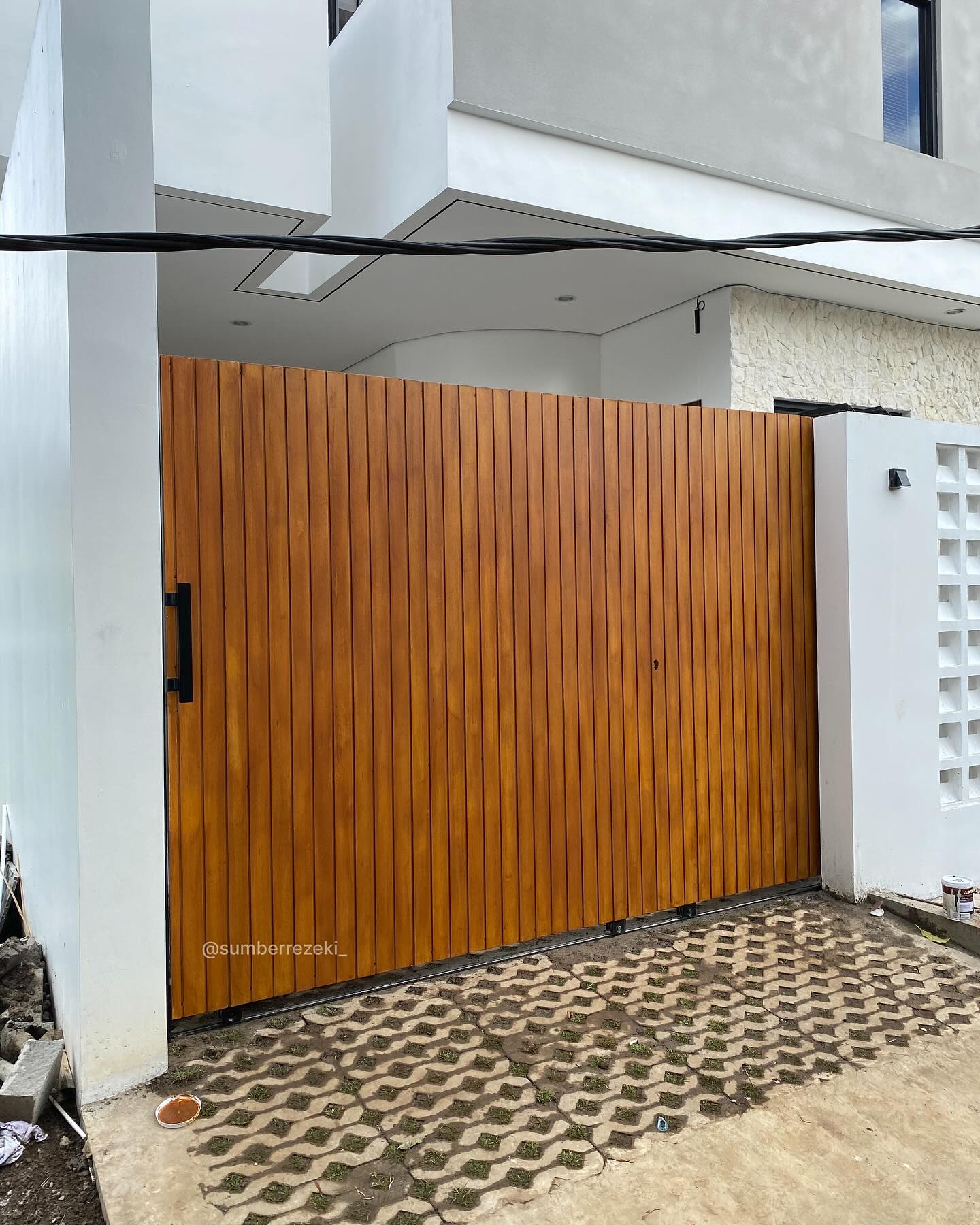 3. Desain Pagar Conwood dengan Mekanisme Dorong