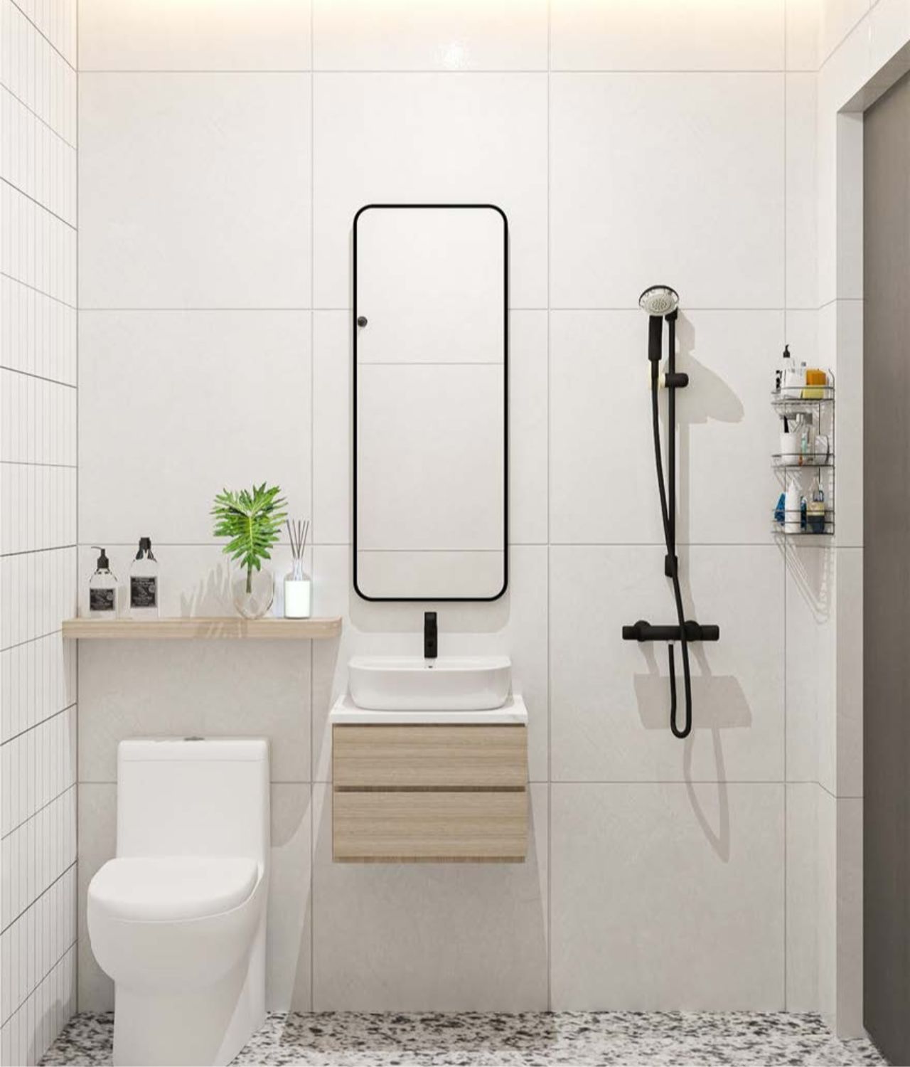 kaca kamar mandi minimalis