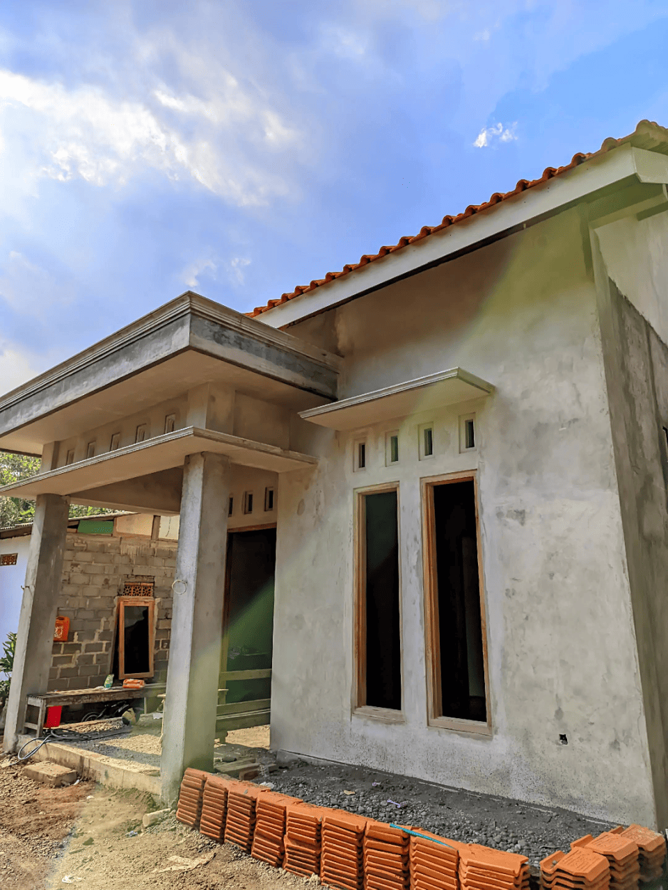 kanopi jendela cor beton