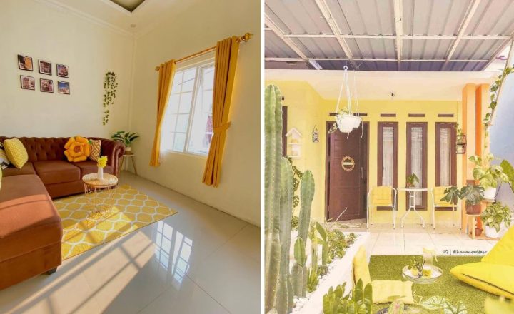 cat rumah warna kuning gading