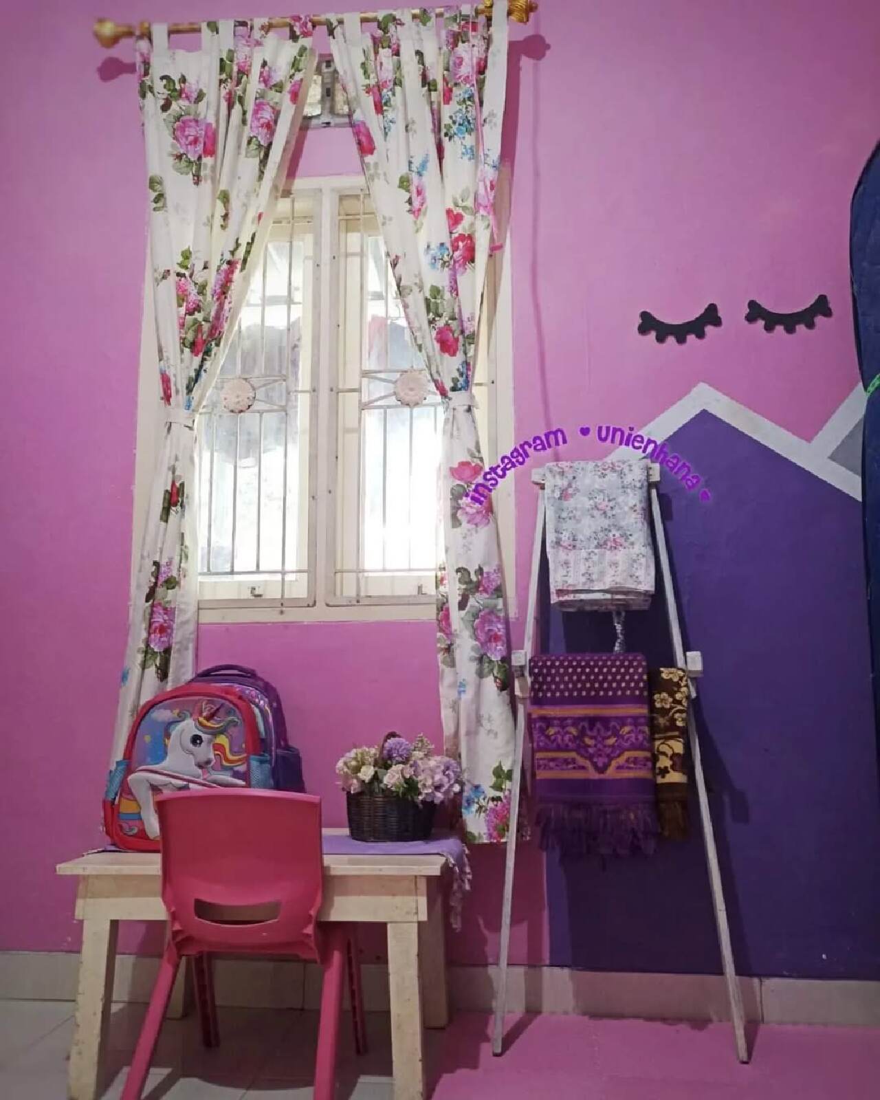 Warna Cat Ungu Kamar Anak Simple