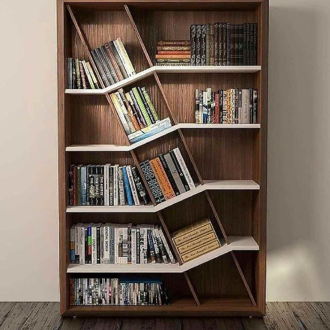 Desain Rak Buku Aesthetic Minimalis